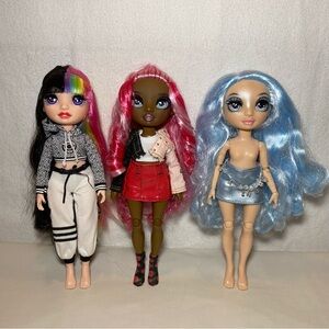 Rainbow High Dolls Lot Gabriella Icely Jett Dawson Daria Roselyn Clothes Acc